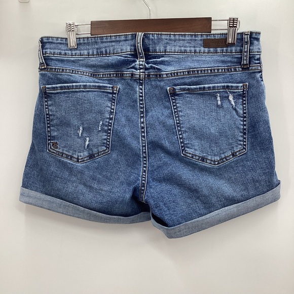 Kut from the Kloth Distressed Blue Jean Shorts - Picture 2 of 8